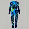 Ladies Long Sleeve Pullover And Wide Leg Trousers Two Piece Outfit Comfortable For Home And Street Wear