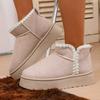 Fashion Winter Women's Fashion Fuzzy Fur Anti-slip Soft Sole Ankle Boots Outdoor Indoor Warm Comfort Leisure Plush Short Boot