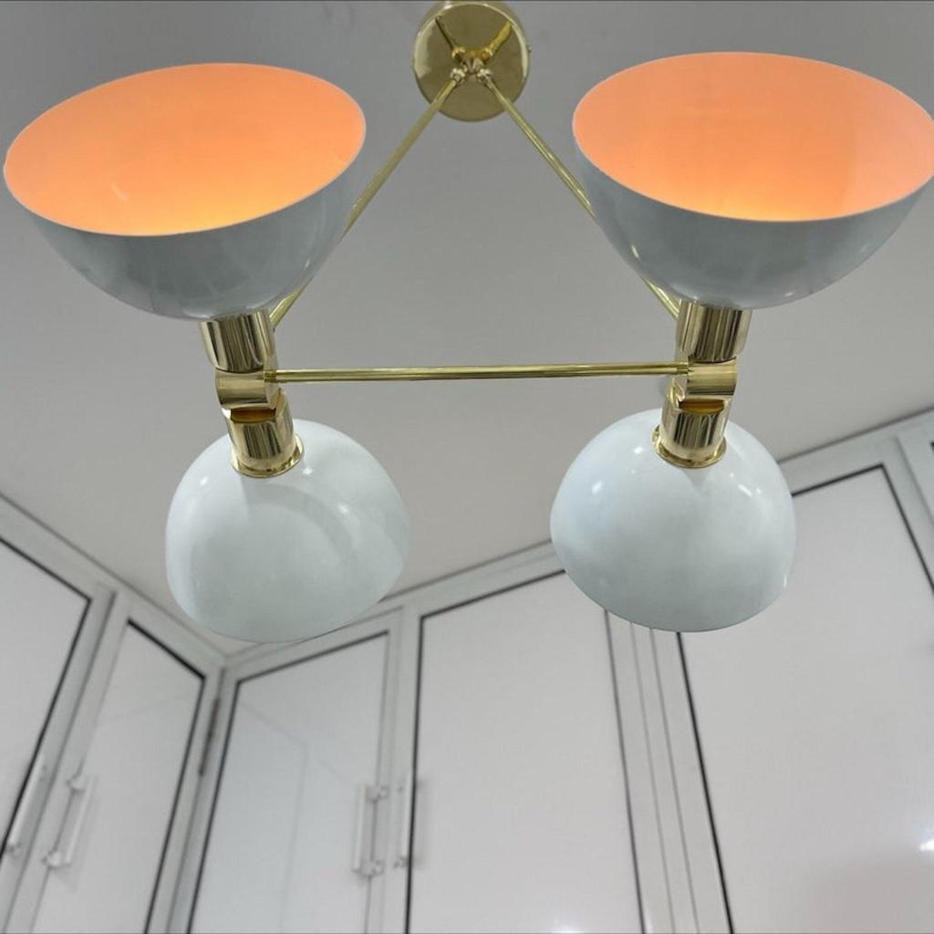 Ceiling Chandelier Modern 4 Lights Mid Century Pendant Fixture Light Chandelier