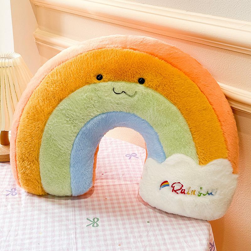 Plüsch-Regenbogen-Spielzeug mit Stern- und Mondformen für Schlafkomfort und Kleinkinderkomfort