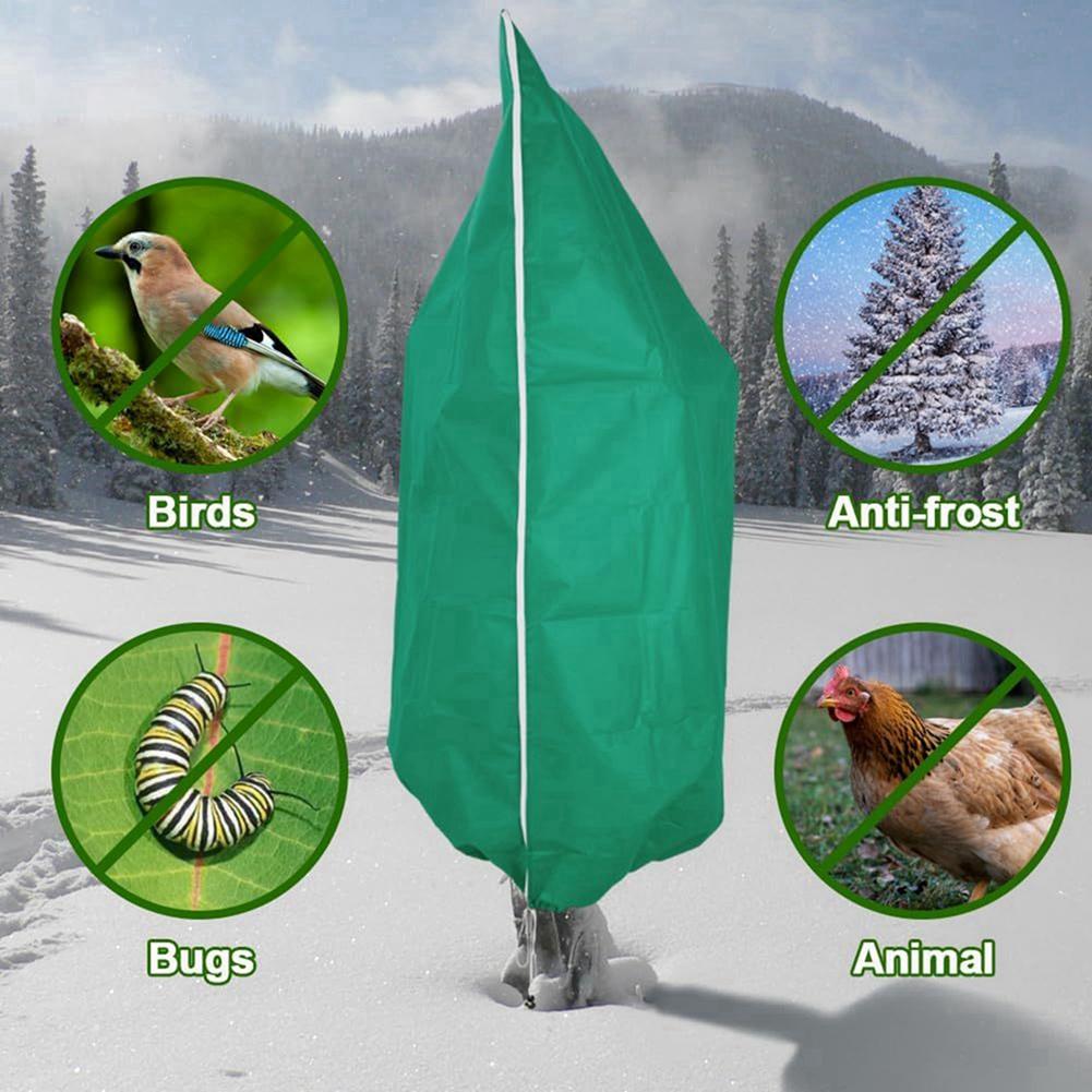 2pcs Plant Non-Woven Fabric Protective Cover Frost Freeze Protection Cover