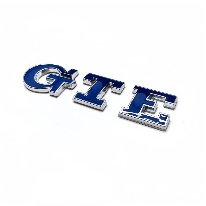 Metall-Chrom-Aufkleber, GTE-Grill- und Kofferraum-Emblem, Auto-Logo-Abzeichen für Plug-in-Hybrid-Golf Passat Touareg Tiguan MK4 5 B5 B6