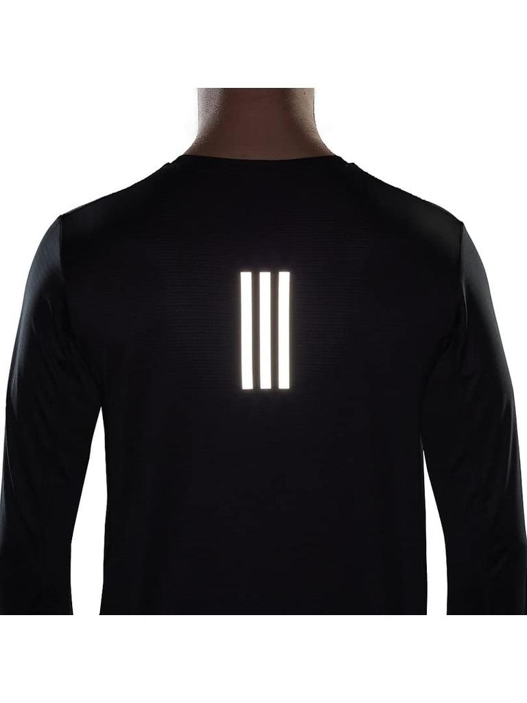 Adidas Running Long Sleeve Own the Run Long Sleeve GE912 Silver T-Shirt T-Shirt Men's Black/Reflective (H58590) J/L