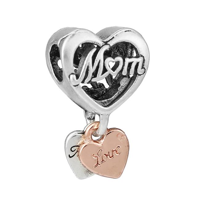 4pcs /Lot 2022 Sterling Silver Color Beads 41 Styles Sparkling Charm Fit Original Brand Bracelets For Women Jewelry Making Gift