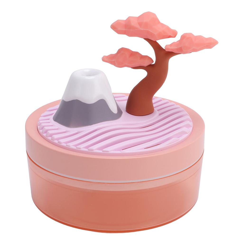 Mini Desk Humidifier with Cherry Tree Landscape Decoration Colorful Light 320ml Capacity Cool Mist U
