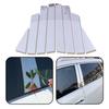 1 Set PC Car Window Door B C Pillar Post Trim Cover Chrome Silver Fit for Nissan Rogue 2014 2015 2016 2017 2018