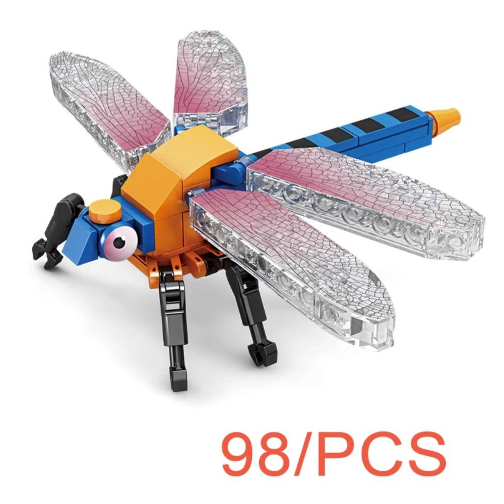 MOC City Creative Building Blocks Accessories Zoo Rhino Lion Kangaroo Wolf Fox Frog Bee Crow Peacock Mini Brick Toy Gifts X021