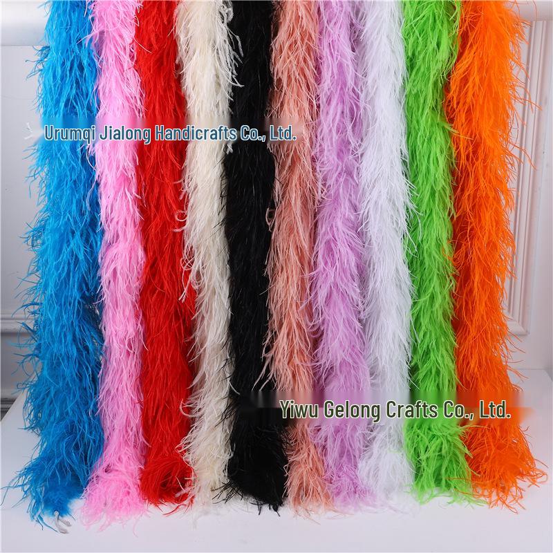 Ostrich Feather Strips for Decorative Stage & Catwalk Scarves
