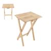 TV Dinner Folding Trays with Storage Rack Tray Table Set Wooden Snack Tables