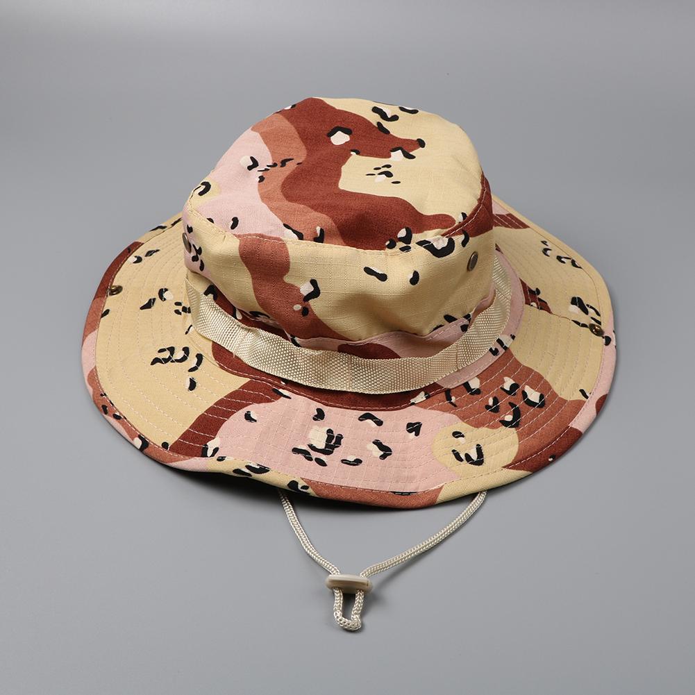 Men Camouflage Hat Tactical US Bucket Hats Panama Summer Cap Hunting Hiking Outdoor Camo Sun Caps