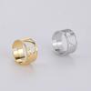 Fibonacci Spiral Golden Ratio Rings for Women Men Sacred Math Geometry Stainless Steel Adjustable Finger Ring Jewelry Gifts