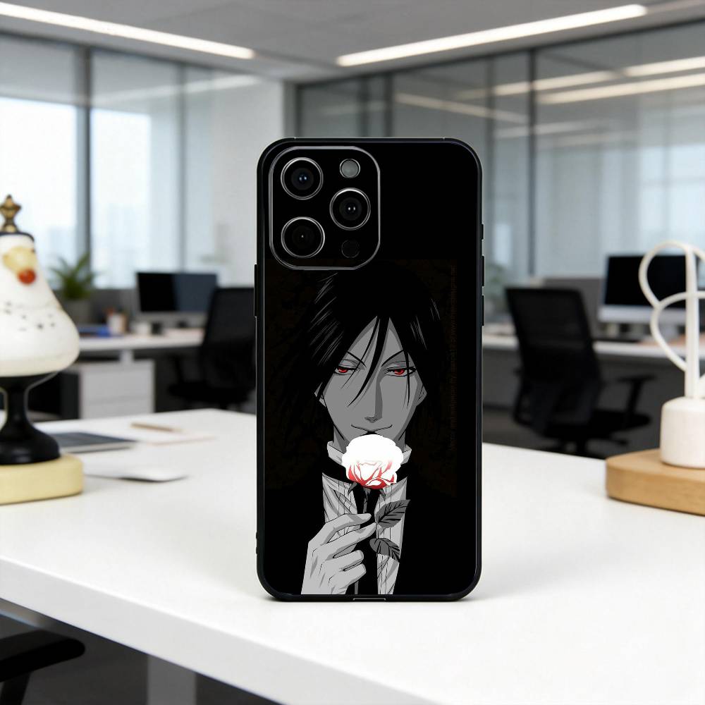 

B-Black S-Sebastian M-Michaelis B-Butler Phone Case Silicone Soft For IPhone 17 16 15 14 13 12 11 X XR Plus Pro Max Plus iPhone17PRO