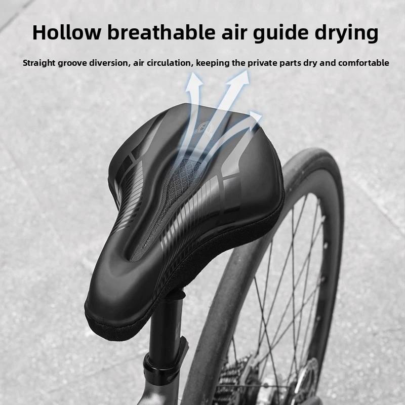 Funda de asiento de bicicleta de silicona suave y cómoda para ciclismo de montaña y ruta