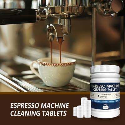50 Coffee Machine Cleaning Tablets,Removes Grease,Residues from Pipes,Suitable for Fully Automatic,Semi-Automatic Coffee Machine