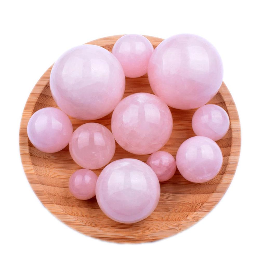 Rose Quartz Polished Crystal Ball (1.6-5cm) - DIY Crafts & Home/Office Decor