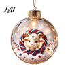 Festive Party Decorations Glowing Christmas Story Ornament Light‑Up Mini Holiday Scene Hanging Ball with Warm Tree Ornaments LED Light Clear