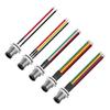 M12 Waterproof Aviation Plug Cable: 2P-6P Multi-Core Sensor Connection with Flange Mount M/F Connector.