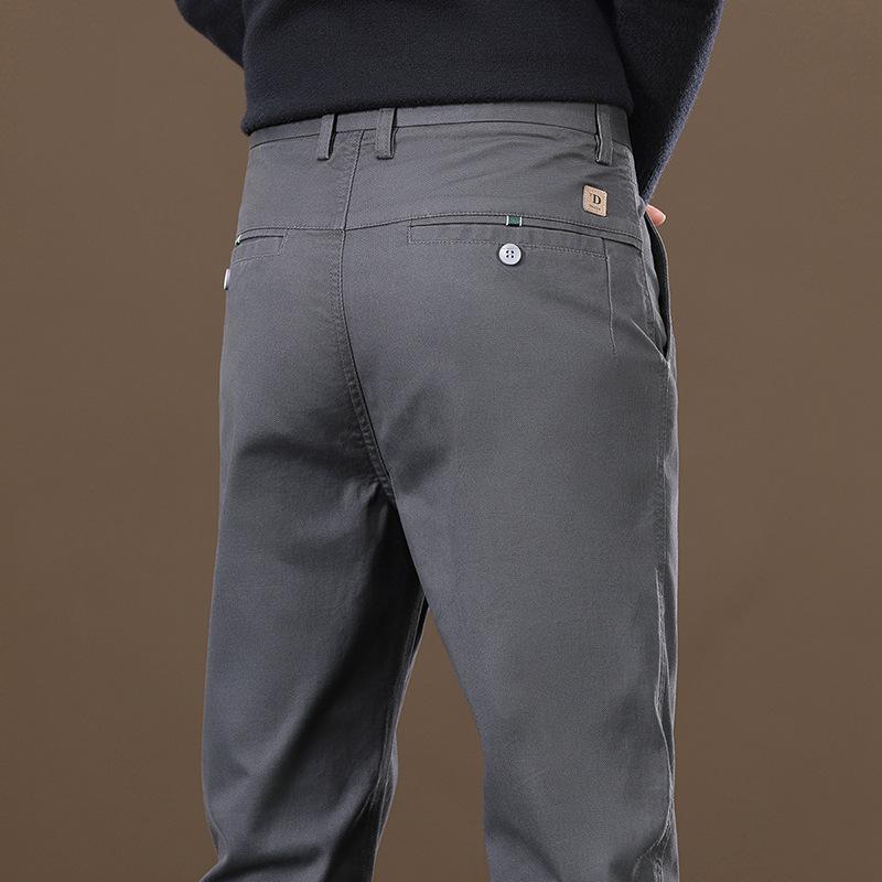 

Весенне-осенние мужские легкие деловые повседневные брюки зауженного прямого кроя 38