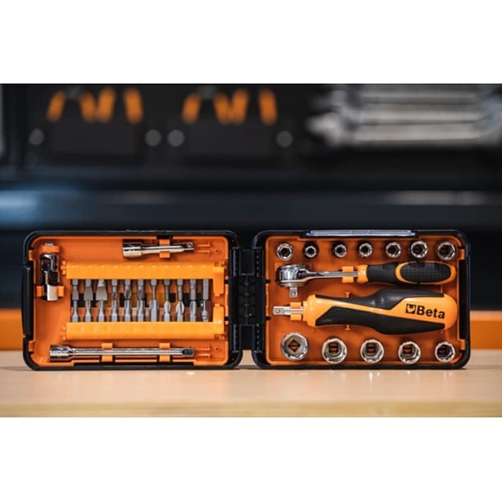 Beta Compact Ratchet Socket Set 1/4" & 900/C39N-11