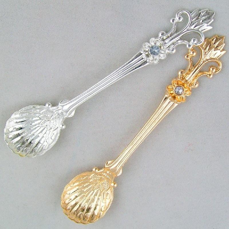 4 PCS/SET Retro Coffee Spoon Dessert Spoon Creative Mixing Spoon Arabic Style LS