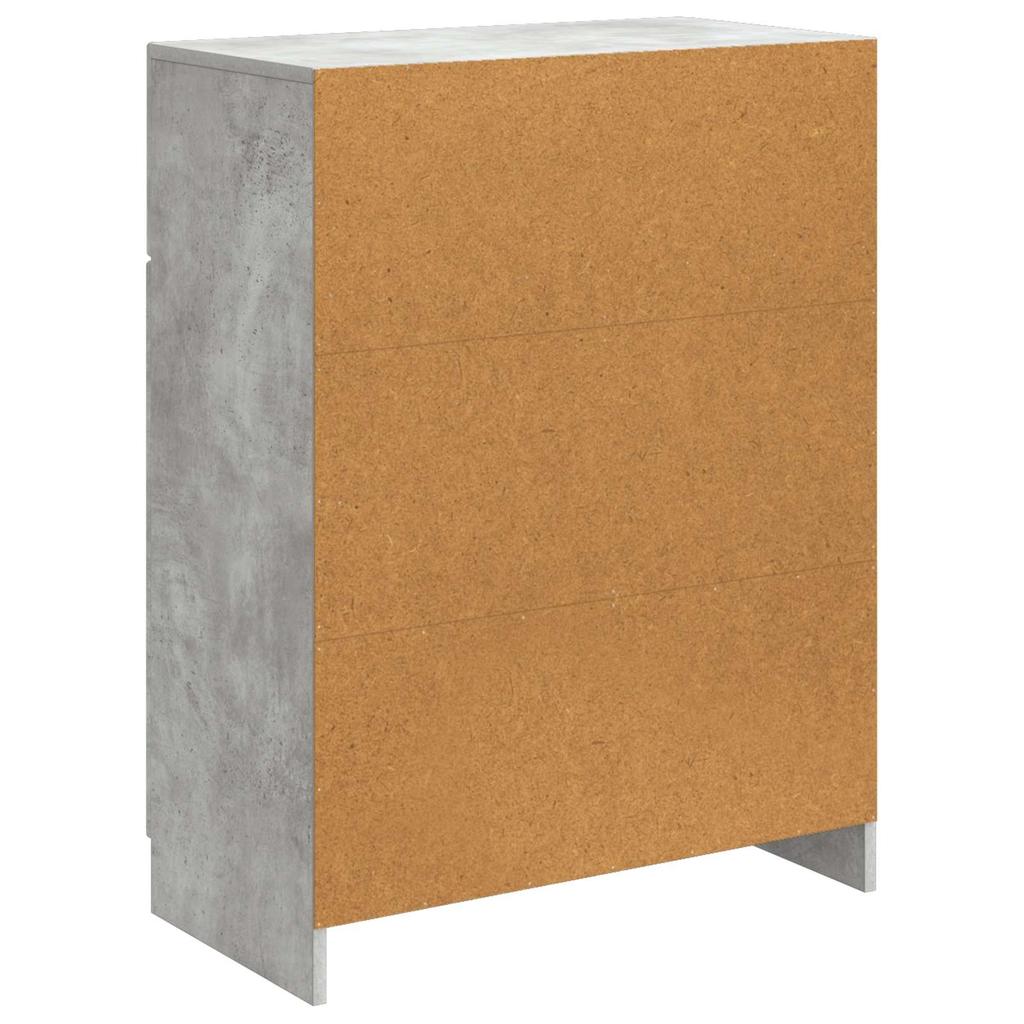 Sideboard Concrete Grey 66 x 34.5 x 87 cm Particleboard