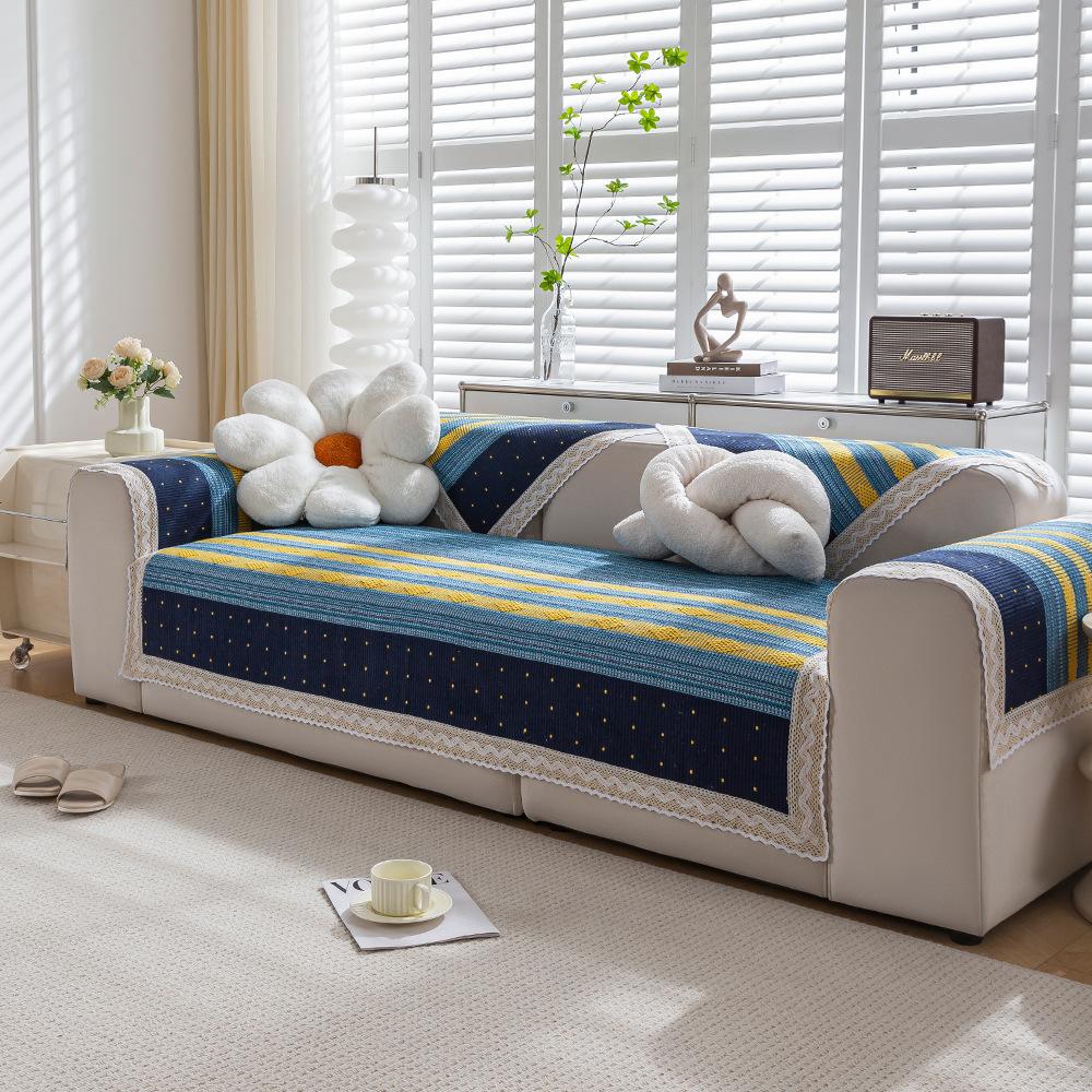 Подушка для дивана из хлопкового льна Four Seasons Universal Weaving Plaid Non Slip Sofa — фото 18