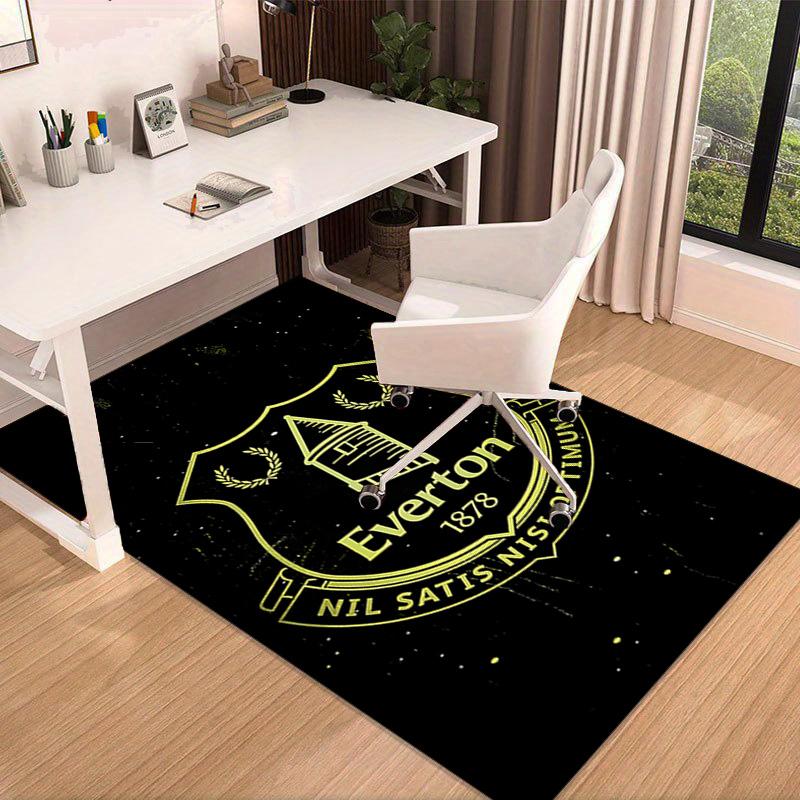 Ever-ton Football Club Crest Printed Area Rug for Office, Chair Rug, Decorative Carpet Floor Mat, Large Size Fan gifts Christmas gifts