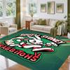 South Sydney Rabbitohs Design Crystal Velvet Rug Soft Decorative Mat for Bedroom Entrance