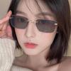 Retro Super Light Rimless Women's Prescription Glasses: Anti-Blue Light, Face Slimming, High-Definition, No-Makeup Look