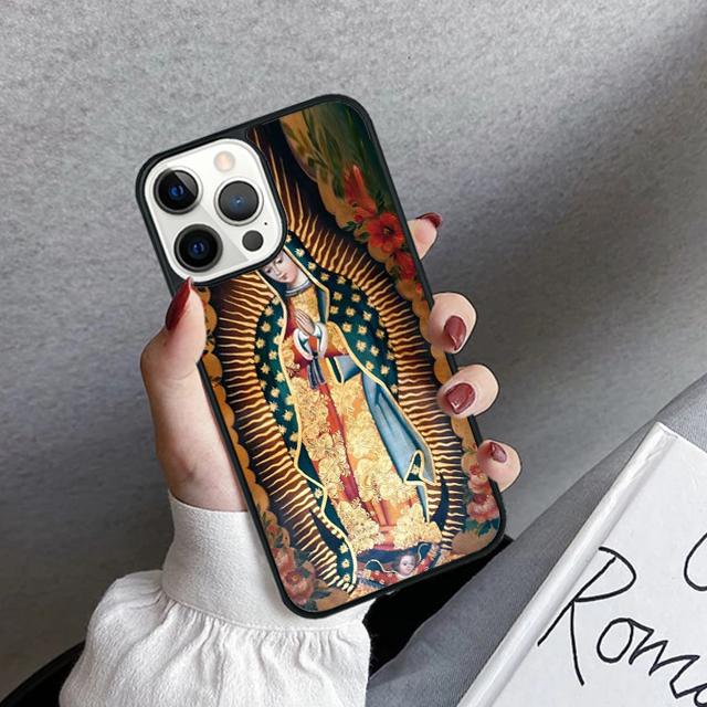 Virgin Mary And Jesus Phone Case Cover For iPhone 17 Air 16 15 14 plus 11 12 13 pro max coque Shell Fundas