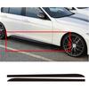Qizm 2pcs Car Side Skirt Sill Stripe Stickers Black Or Carbon Fiber Black Transfer Glue Decals Fit for BMW 1 3 4 5 6 Series F30 F35 F31(Carbon Fiber
