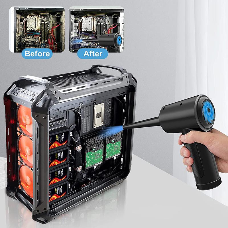68W Wireless Portable Air Duster Household Adjustable Air Blower Compressed Dust Blowing Gun