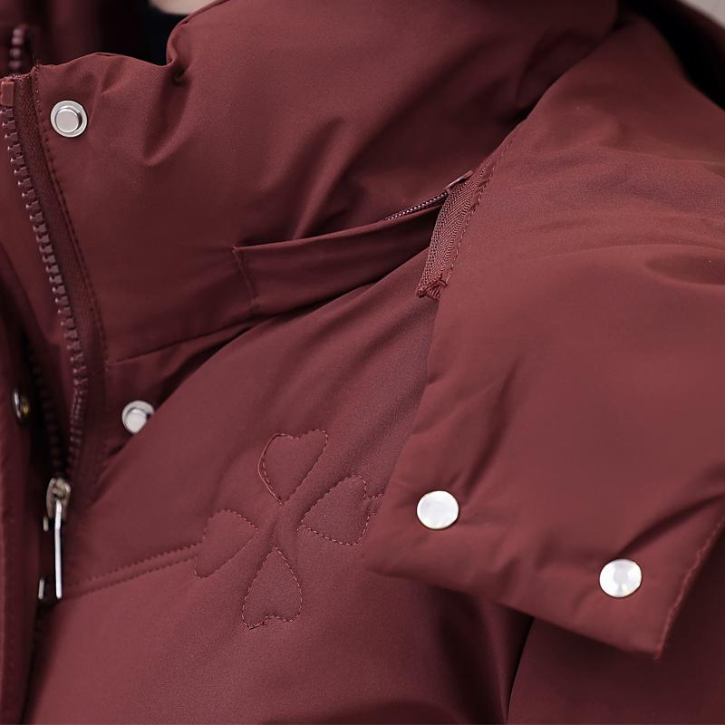Plus Size XL-5XL Fashion Winter Woman Long Parkas Hooded Thick Warm Jacket Loose Middle Age Women's Coats