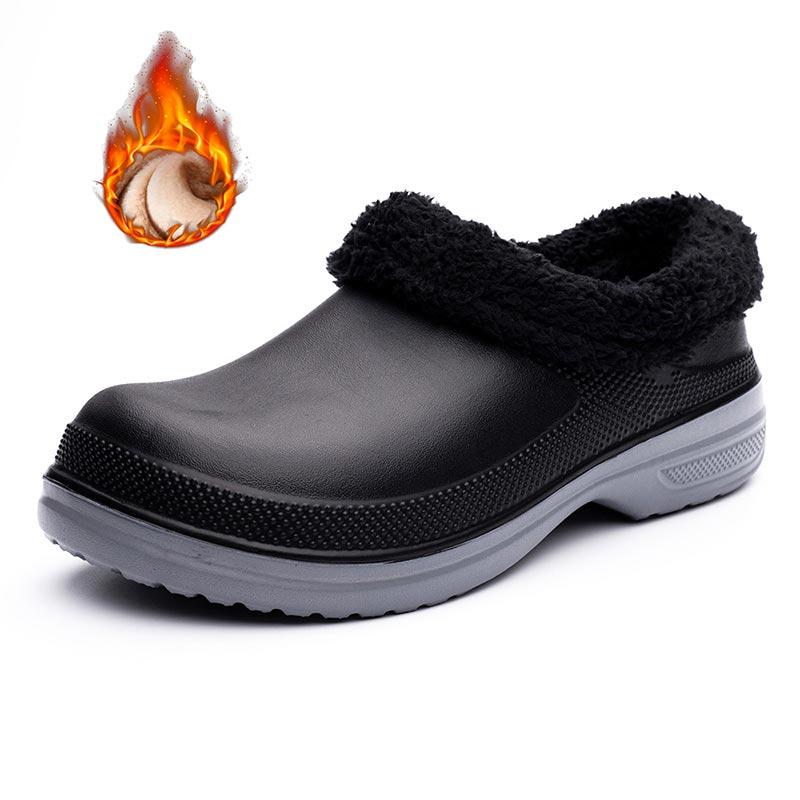 

Мужская рабочая обувь для поваров, нескользящие водонепроницаемые повседневные мокасины, зимняя больничная женская медицинская обувь, маслянистые кухонные туфли-балетки для мужчин 46