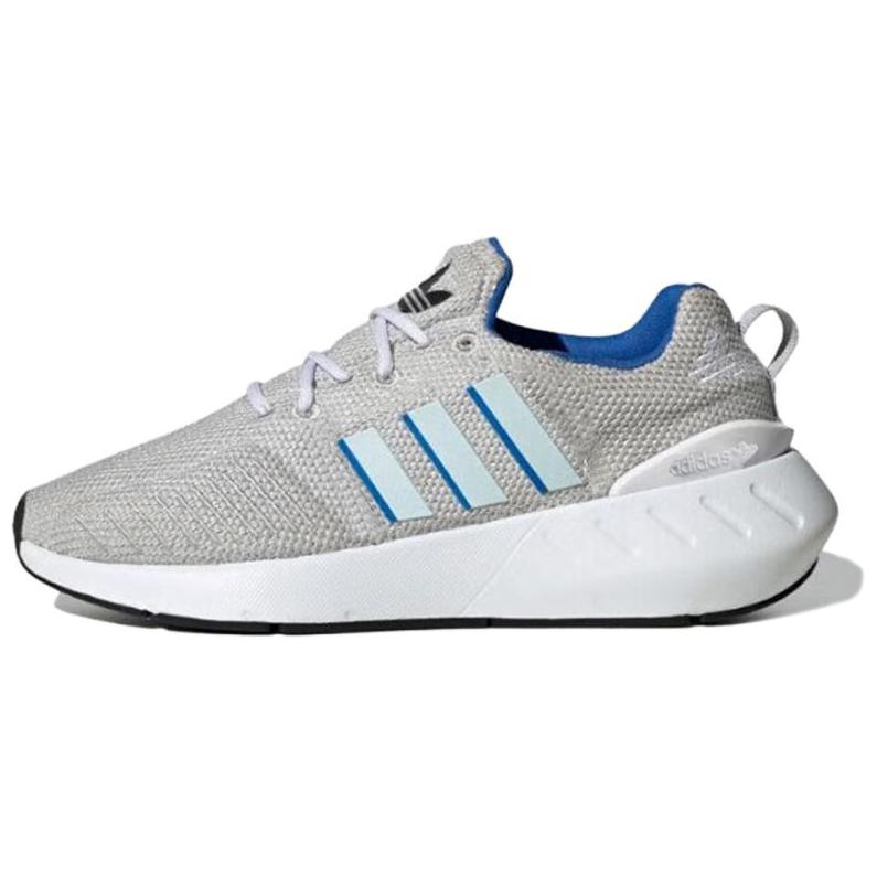 Adidas Originals Swift Run Comfortable Simple Mesh Cushioning Low-Top Casual Running Shoes Women sneaker Gray Blue GX9203
