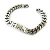 Les Trésors De Lily [N8432] - Silver Curb Chain 'First Name Cut Out' (Yann) - 21 Cm 11 Mm (aged)