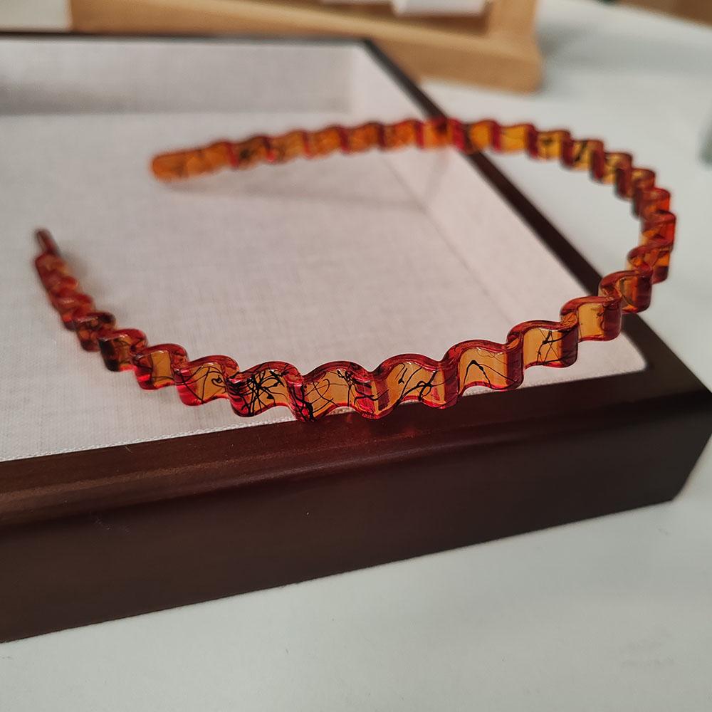 Fashion Wave Black Unisex Bezel Hairbands Headbands for Women Men Girls Vintage Hoop for Washface Tool Hair Bands Accessories