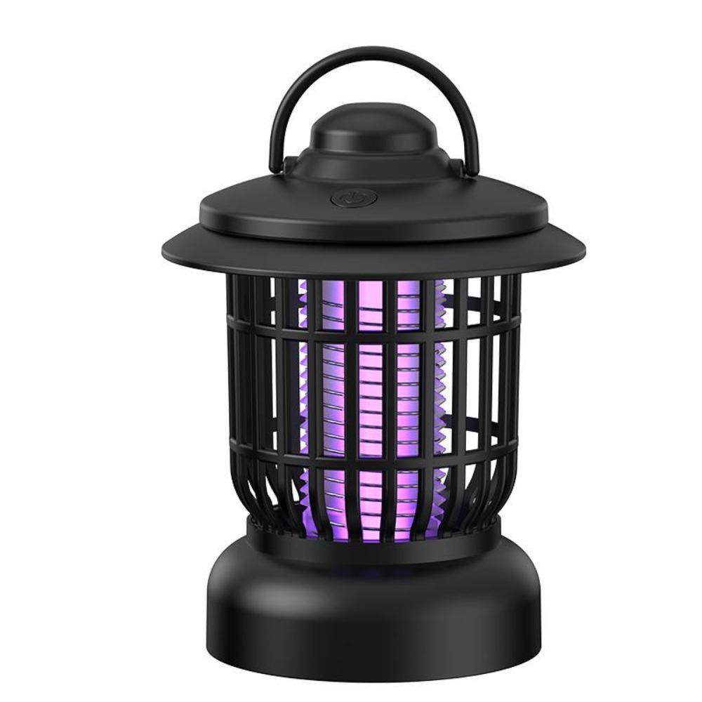 Wiederaufladbare elektrische Outdoor-Mückenabwehrlampe mit Schockfunktion für Zuhause und Garten.