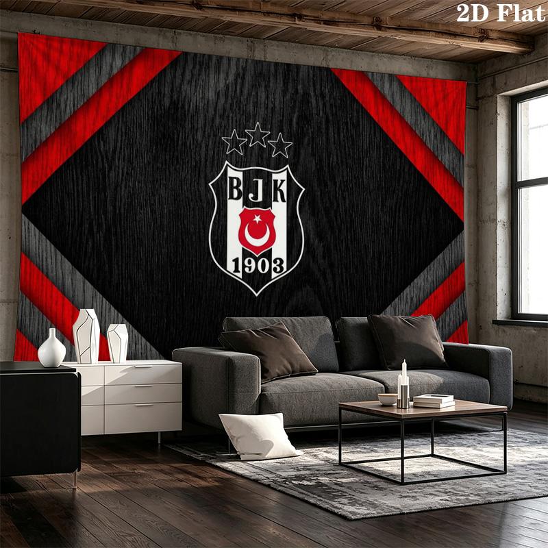 Beşiktaş Wall Tapestry Aesthetic Wall Hanging Printed Fabric Blanket Decorative Tapestries for Bedroom Living Room Home Decor