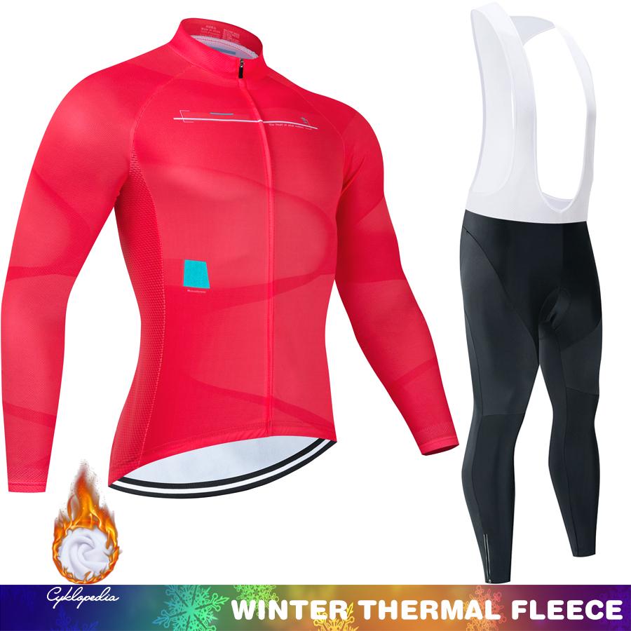 Thermal Cycling Jersey Men Men's Outfit Uniform Man Winter Fleece Road Bicycle Bike Set Clothing 2025 Bicycles Mountain Bikes