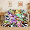 Retro Anime D-Dragon Ball Cartoon Game Soft Flannel Throw Blanket,Cozy Blanket for Bed,Couch,Sofa,Bedroom,Living Room,Travel,kid
