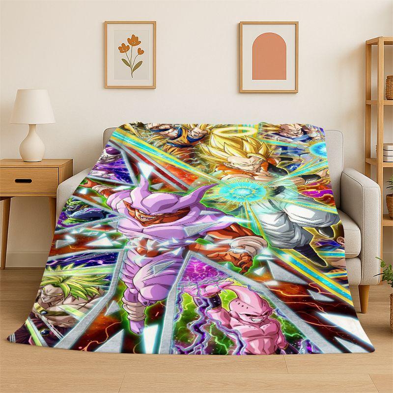 Retro Anime D-Dragon Ball Cartoon Game Soft Flannel Throw Blanket,Cozy Blanket for Bed,Couch,Sofa,Bedroom,Living Room,Travel,kid