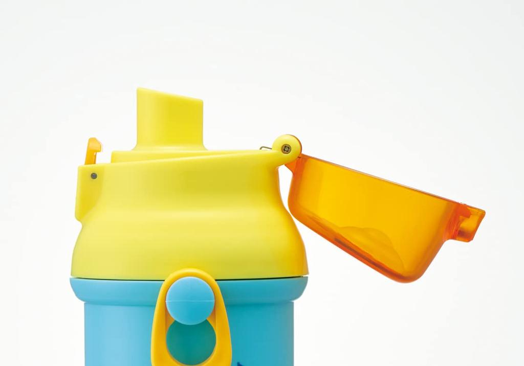 Skater Water Direct Dishwasher Made in NHK for Boys and Children's Bottle, 480ml, Drinking, Plastic, One-Touch Operation, Safe, Japan, Fanta!, Girls,