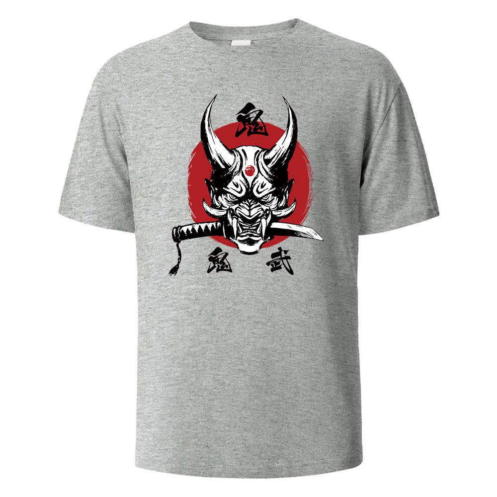 Onimusha Graphic Printed Mens TShirts 100 Cotton Breathable Comfortable Tops For Men Summer Oversize Harajuku Men Clothing