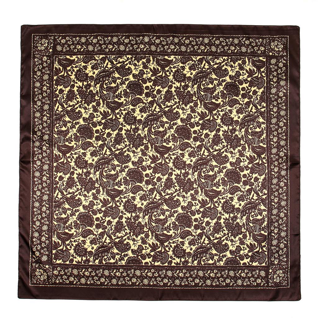 90cm Leopard Print Square Scarf Satin Silk Headband Muslim Woman Hijab Lady Fashion Hairwrap Rock Style Headscarf Islam Turban