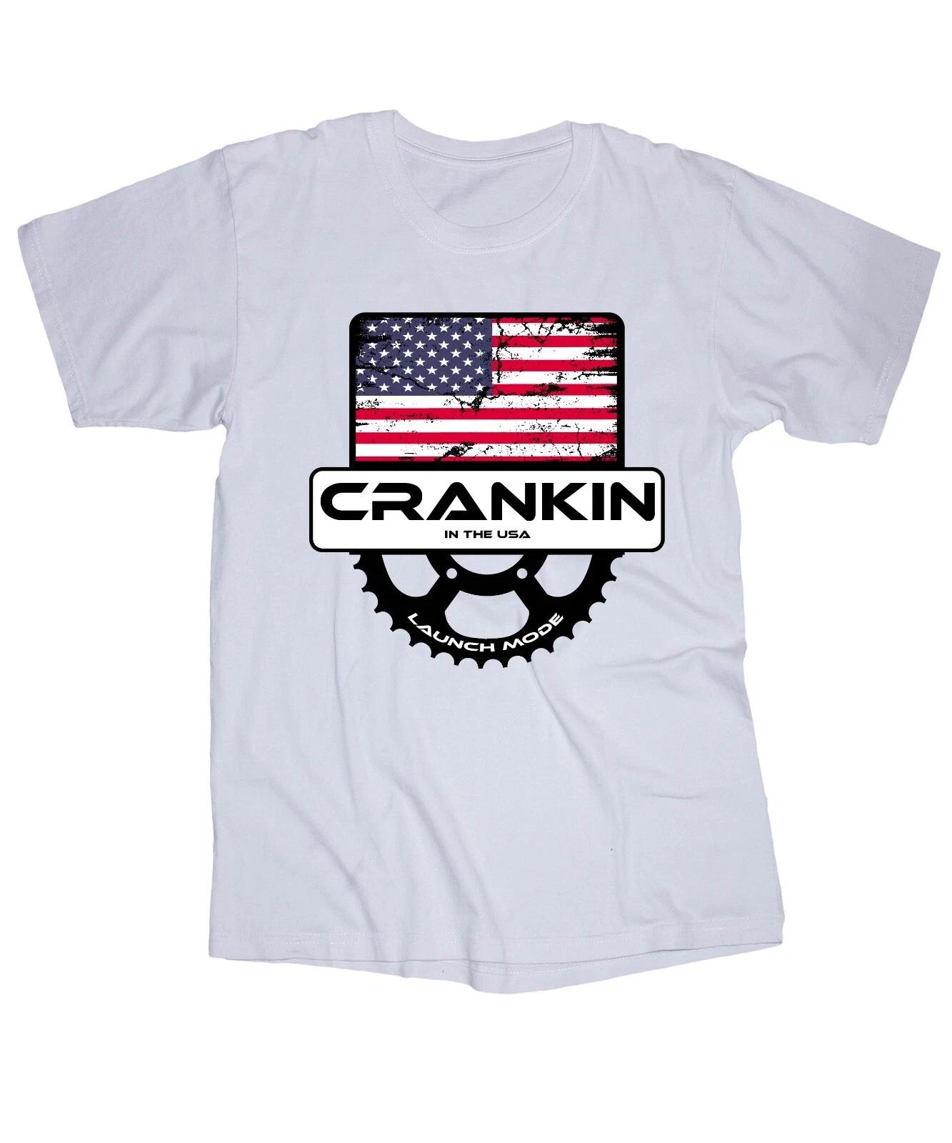 

BMX CRANKIN в США белая футболка BMX гонки Режим запуска Redline GT SE велосипеды S