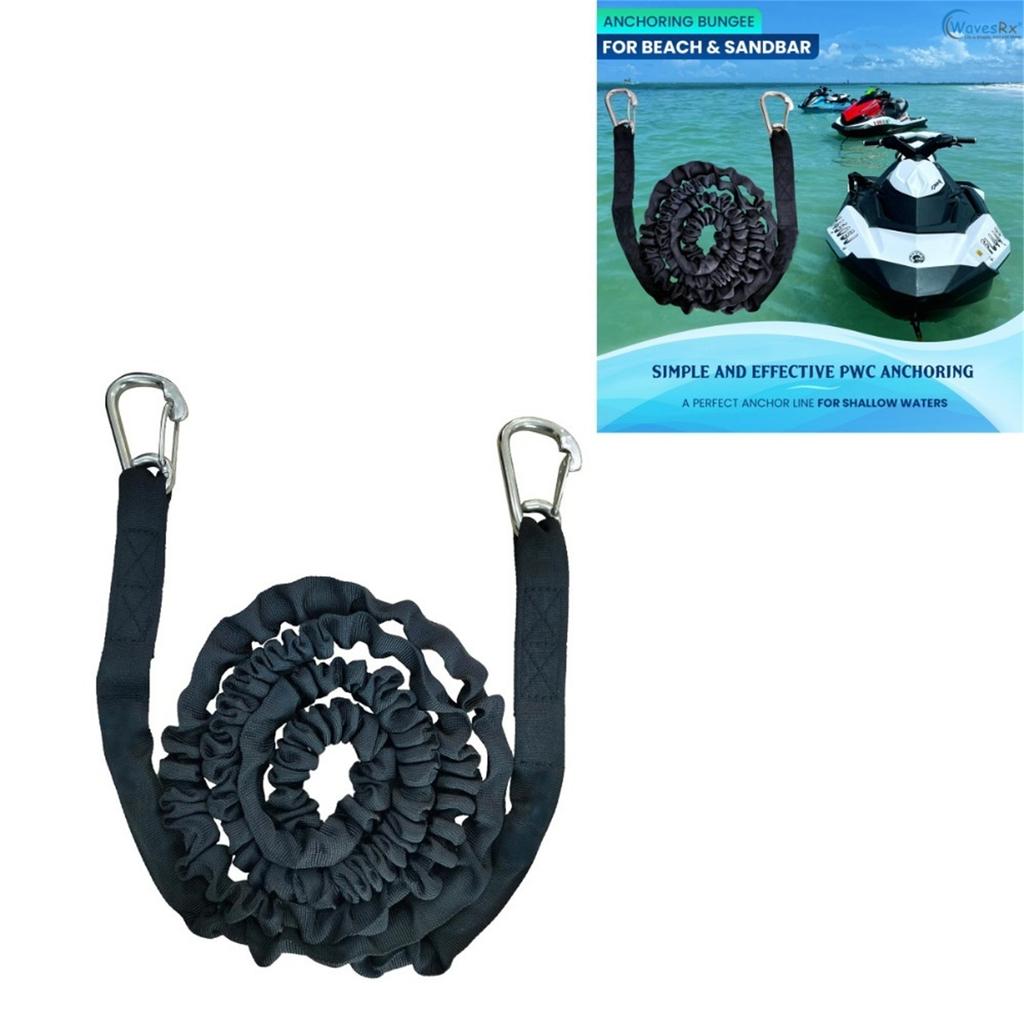 Elastisches Dockseil für Boote & Kajaks – Bungee-Seil zum Sichern, Festmachen & für den Außenbereich