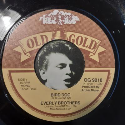 Disque 7 pouces EVERLY BROTHERS - Bird Dog OG9018 Lightning Recor 1979 UK Rock Occasion
