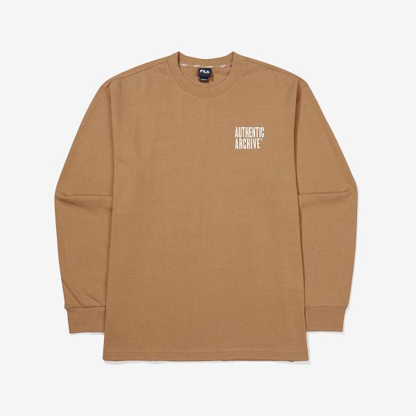 Fila Long Sleeve Round Tee CAMEL/090