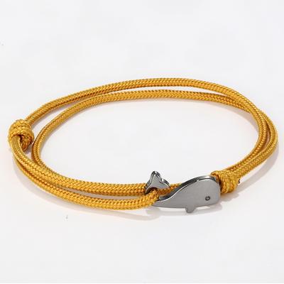 Mode Walvis Armband Mannen Handgemaakt Verstelbaar Touw Armband Strand Sieraden Nautische Armband Vrijetijdsaccessoires Pulseras Joias
